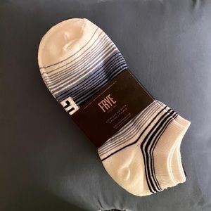FRYE Ankle Socks Blue/White/Gray 3 PAIR